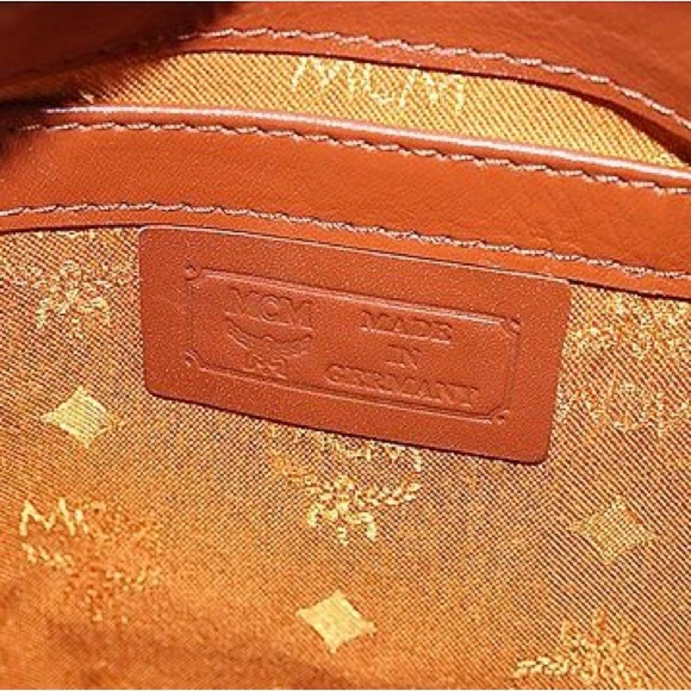MCM Visetos Leather Boston Bag Authentic - Picture 2 of 4